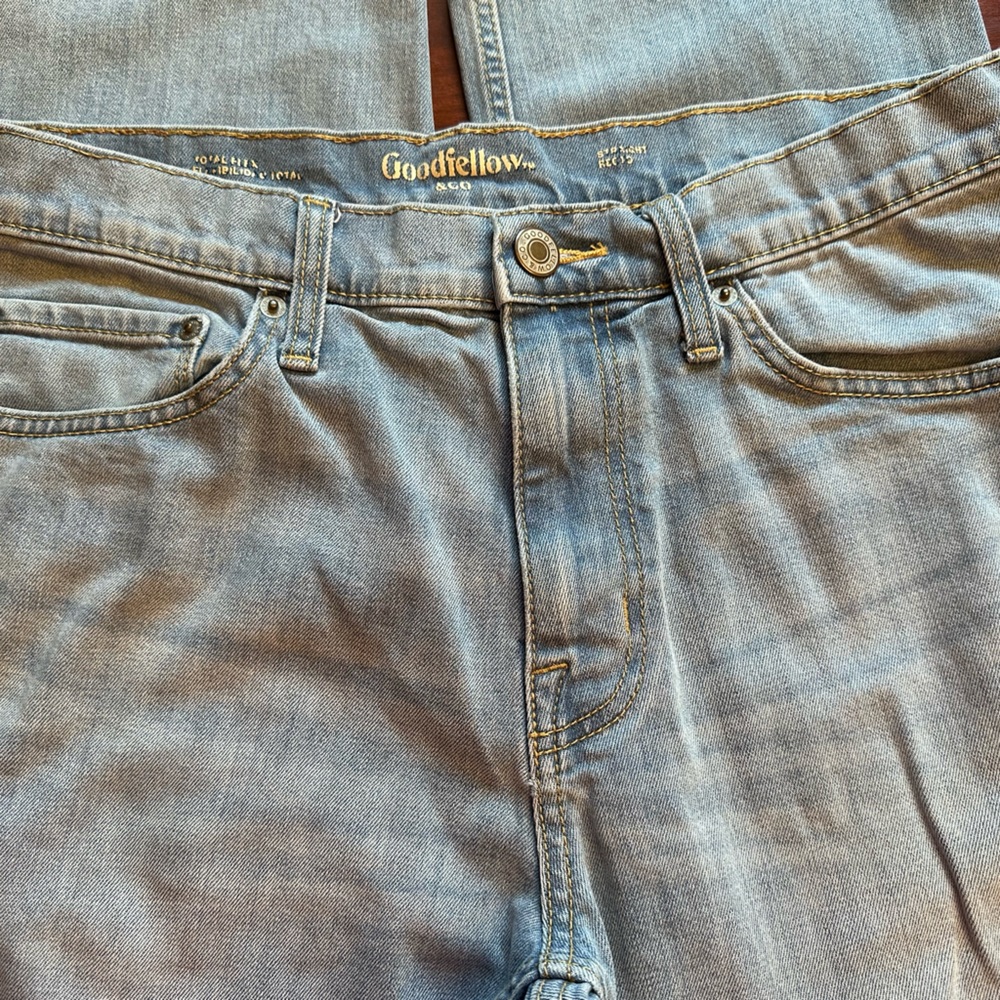 🚶‍♂️Men- Good fellow & Co , Men Straight Light Blue Jeans 32Wx32L